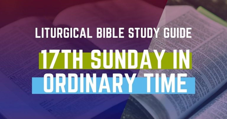 Liturgical Bible Study Guide For Cycle B - Liturgical Bible Study